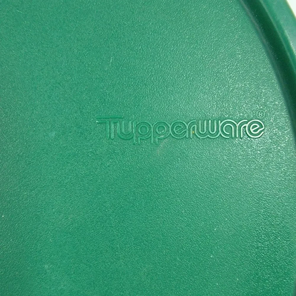 Vintage Tupperware Colander Strainer with Steamer Vent Lid Green - Picture 7 of 8